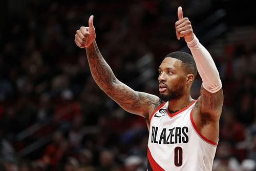 NBA All-Star Damian Lillard of the Portland Trail Blazers