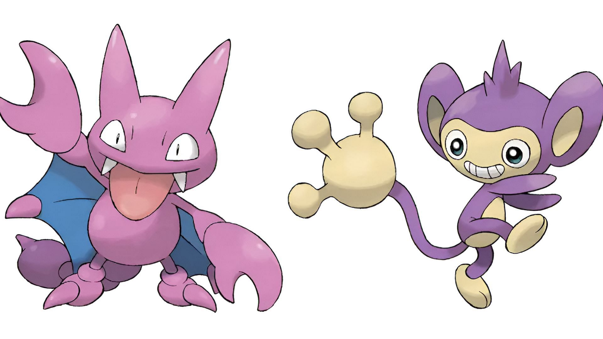 Gligar and Aipom will be split between Pokemon Scarlet and Violet (Image via The Pokemon Company)