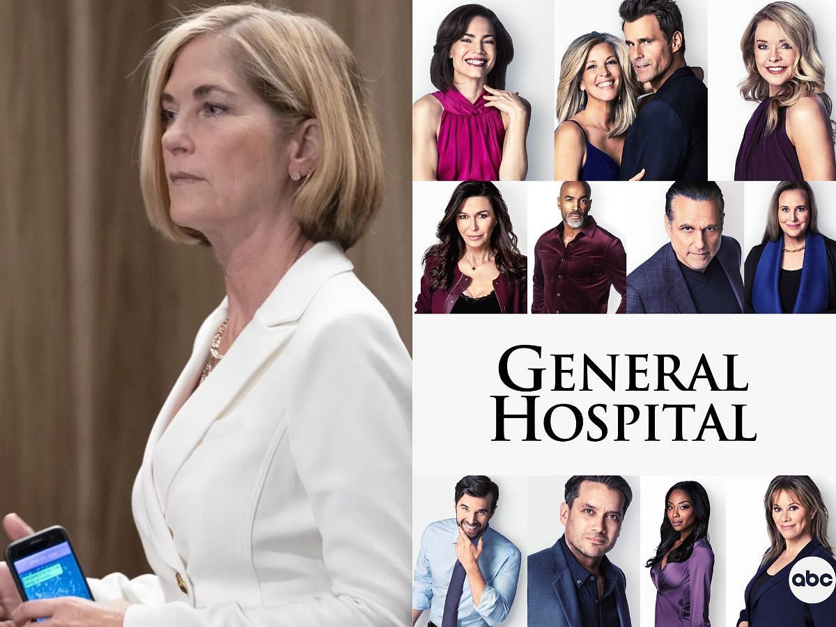 First look of Kassie DePaiva as Blair (left) in General Hospital (right). (Images via ABC)