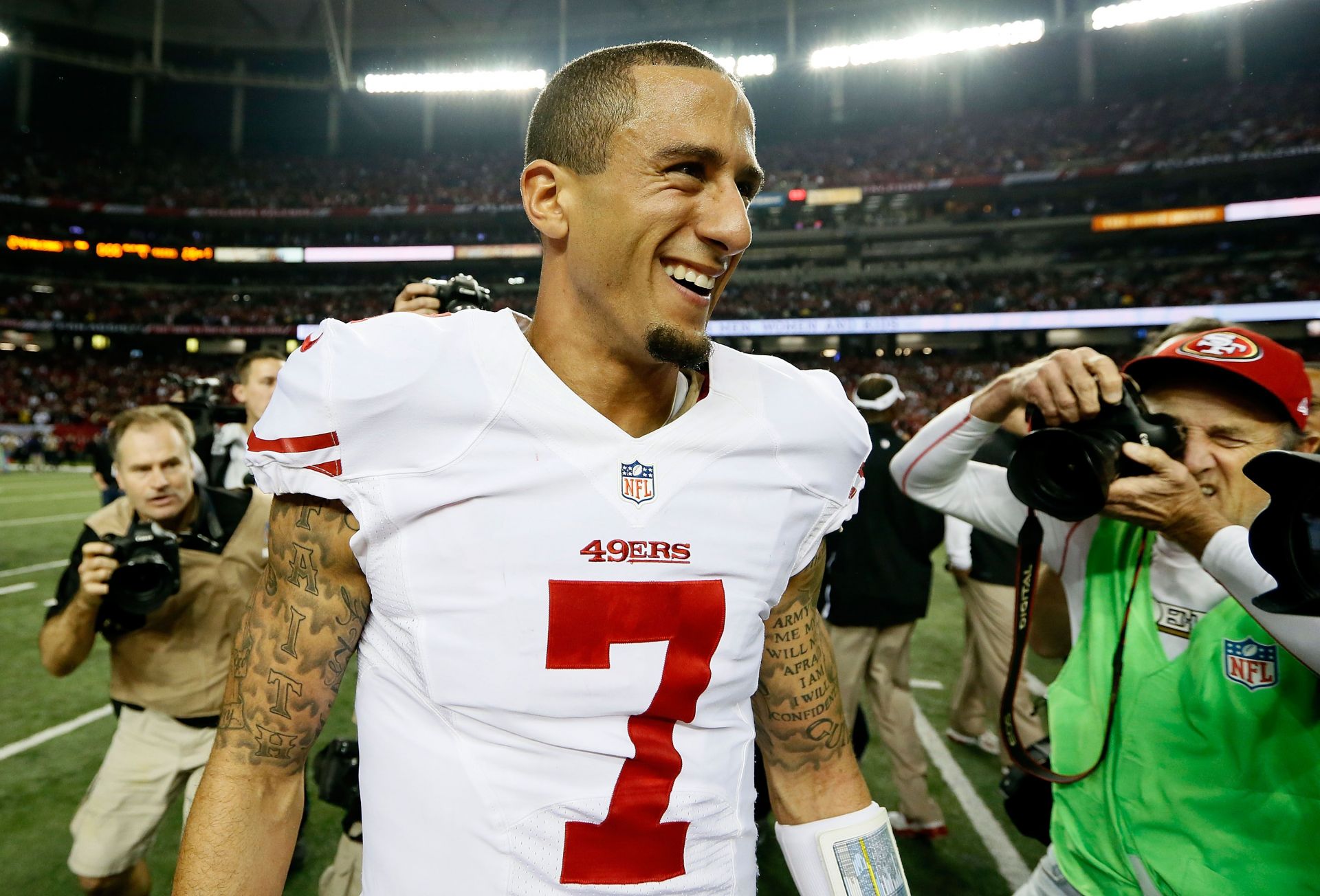 Colin Kaepernick played six seasons for the San Francisco 49ers