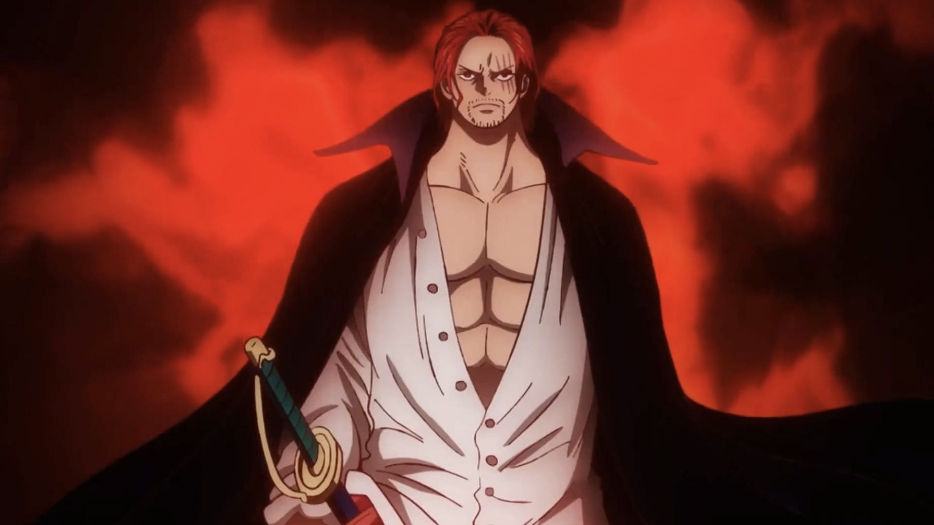 Shanks is thirty-nine years old (Image via Toei Animation, One Piece)