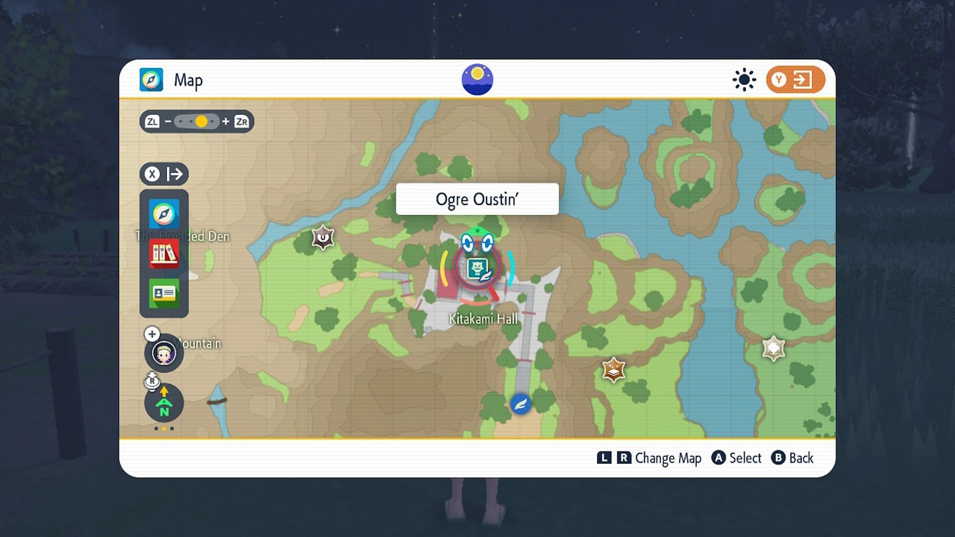 This is where you can find the Ogre Oustin&#039; minigame (Image via Game Freak)