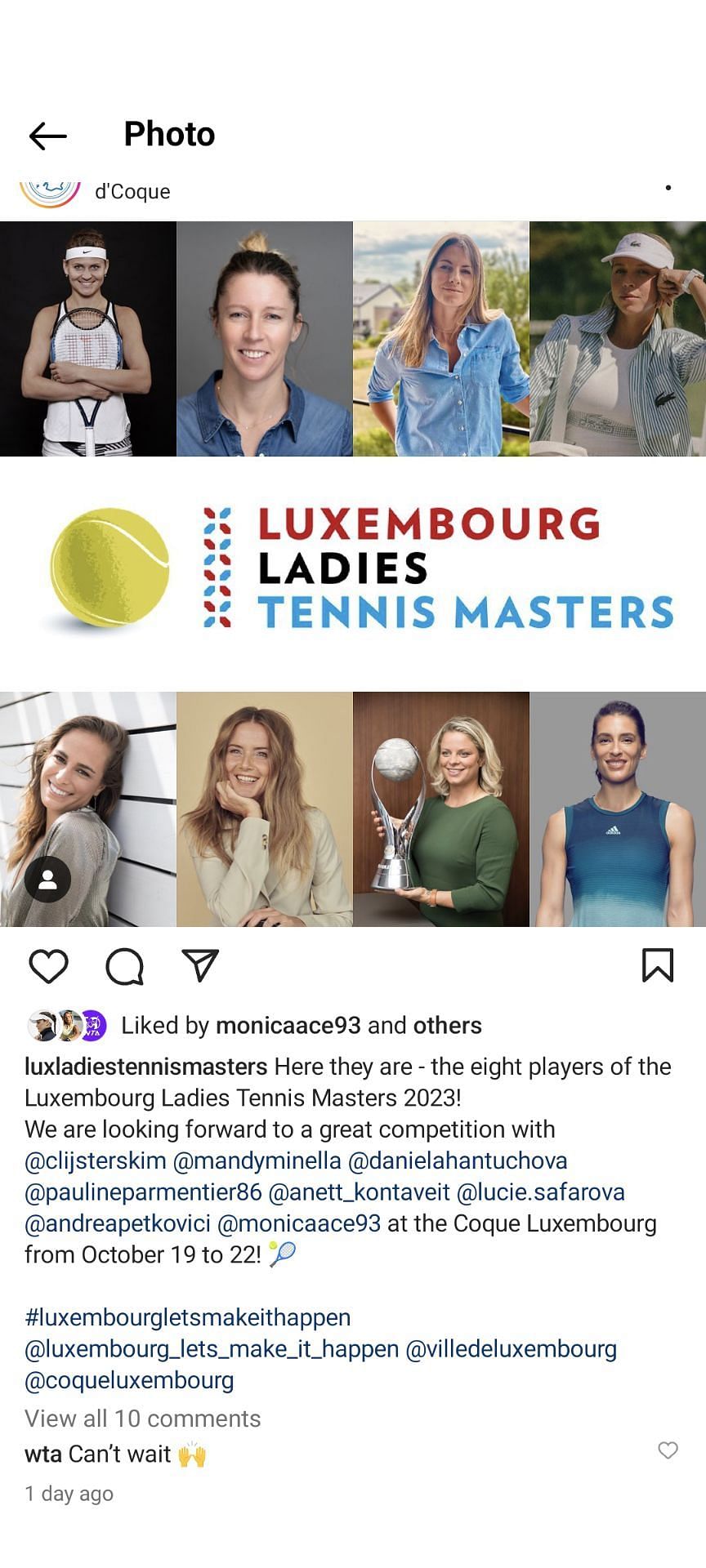 Line-up Revealed for Luxembourg Tennis Masters 2023