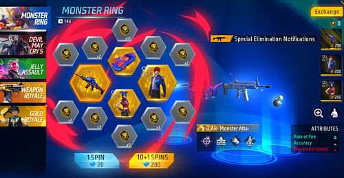 Spend Diamonds to make spins (Image via Garena)