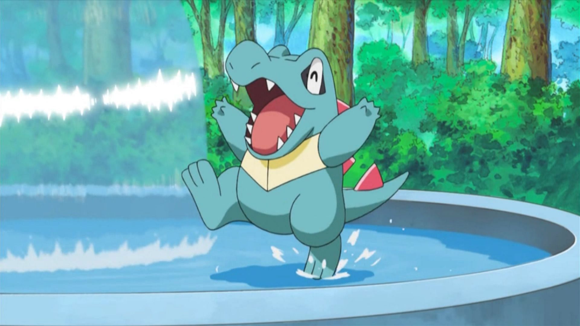 Totodile as seen in the anime (Image via The Pokemon Company)