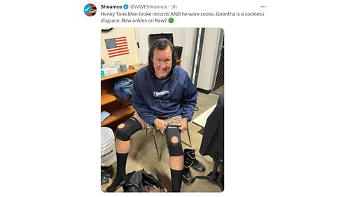 Sheamus' tweet, which was aimed at Gunther's look during RAW