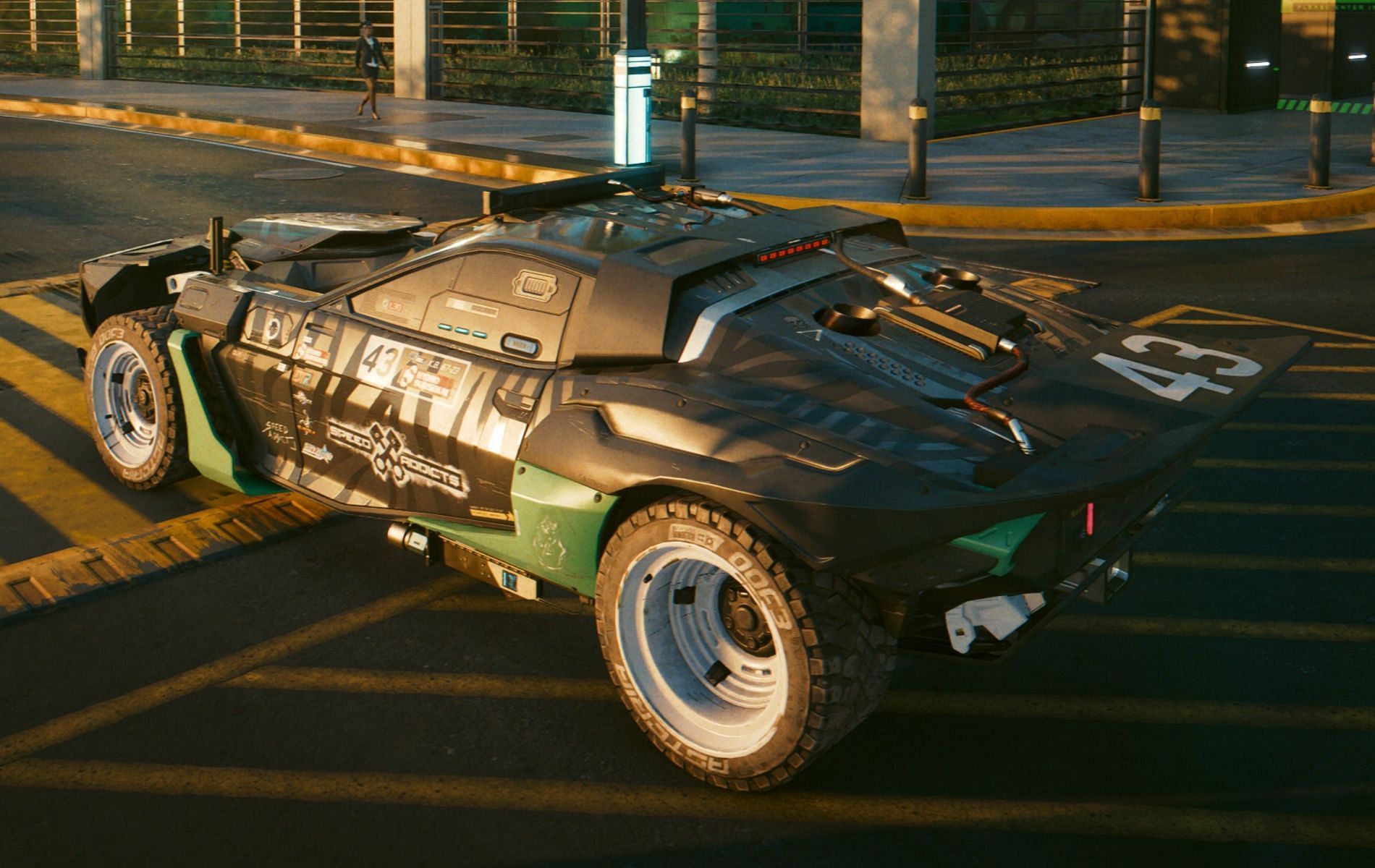 Ken Block weaponized car Cyberpunk 2077 Phantom Liberty