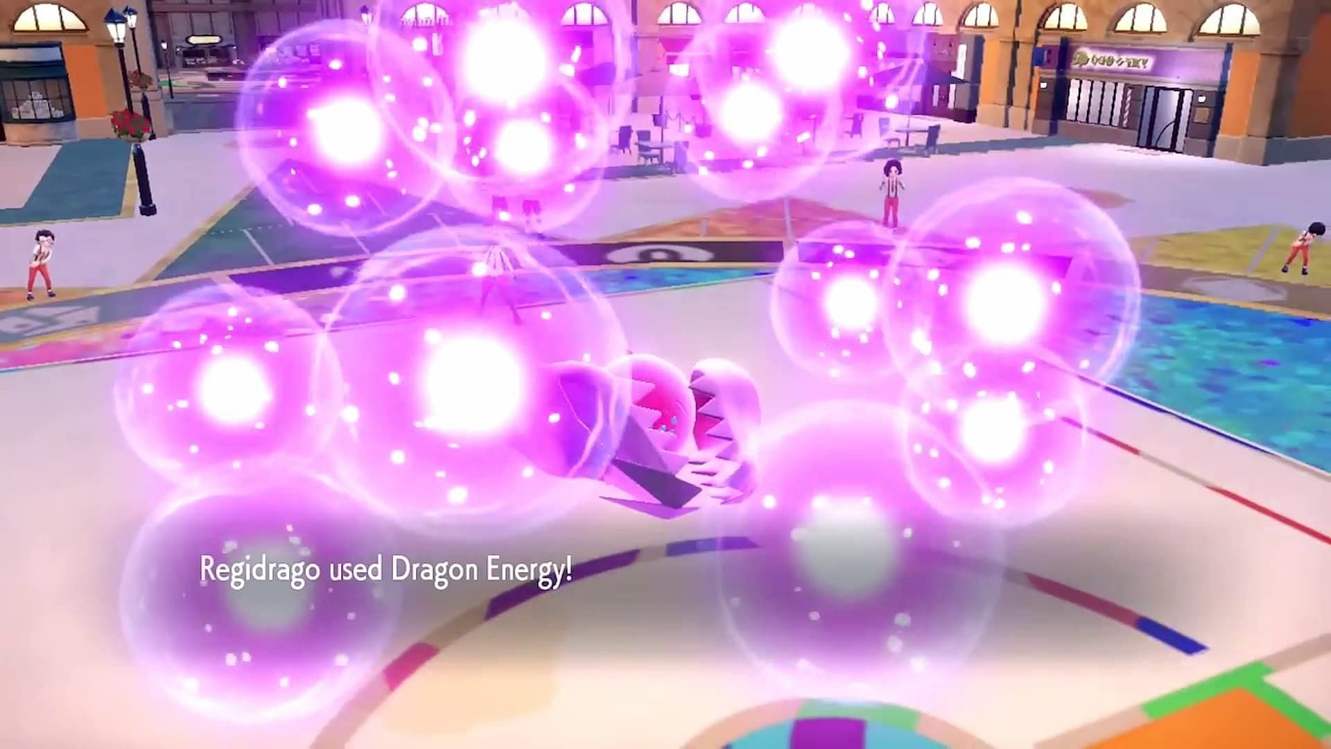 Dragon Energy being used by Regidrago in the recent titles (Image via The Pokemon Company)