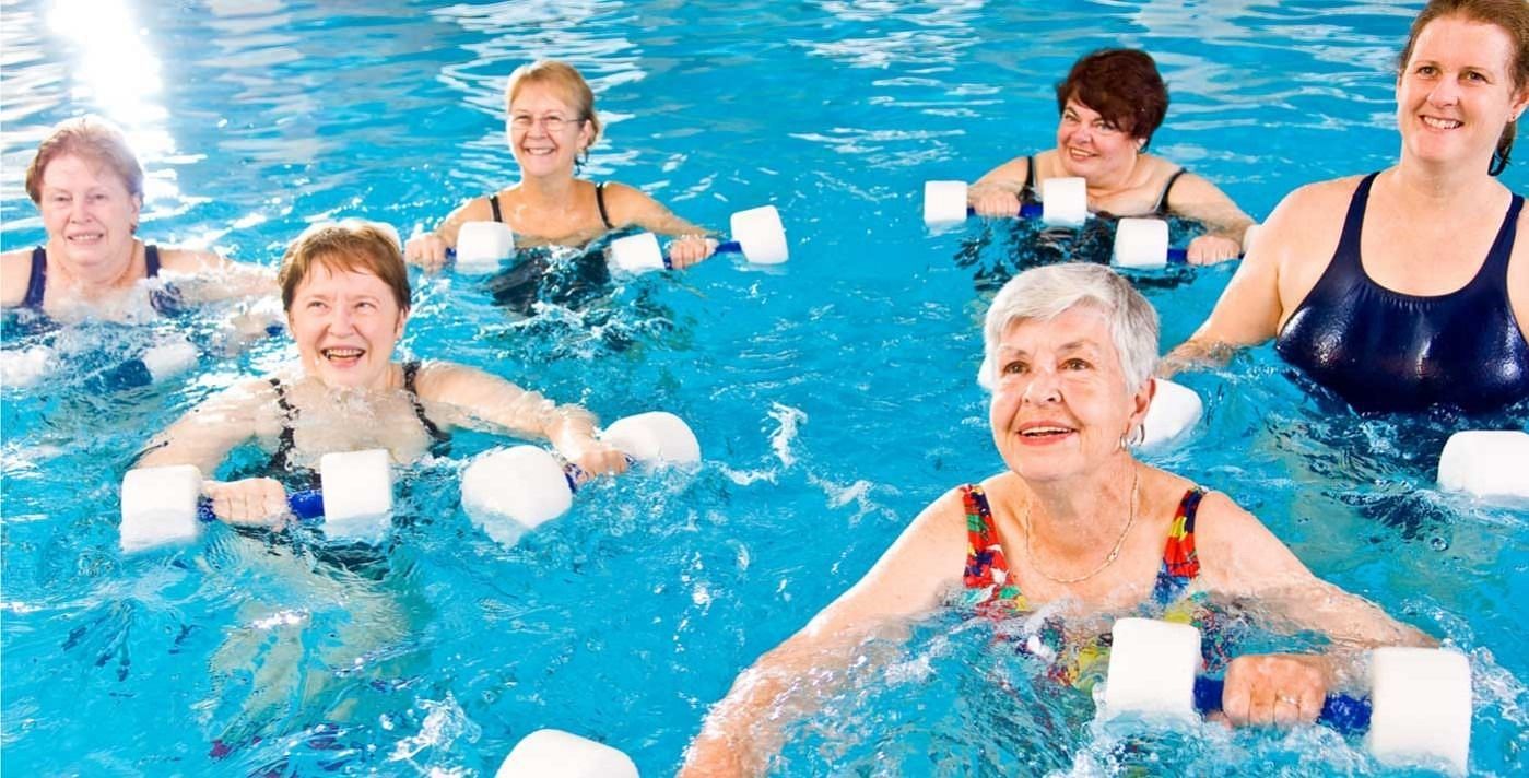 Water exercise (Image via Getty Images)