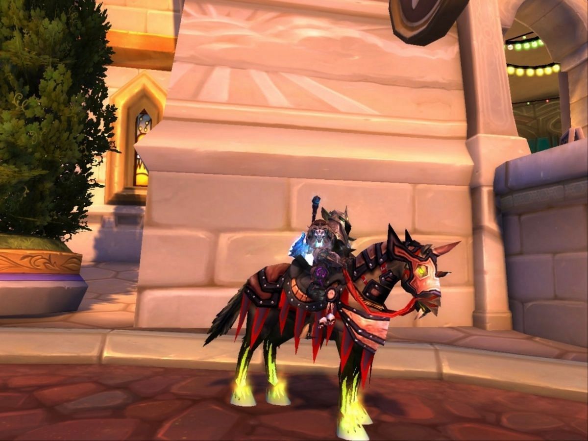 Fiery Warhorse&#039;s Reins in WoW (Image via Blizzard Entertainment)