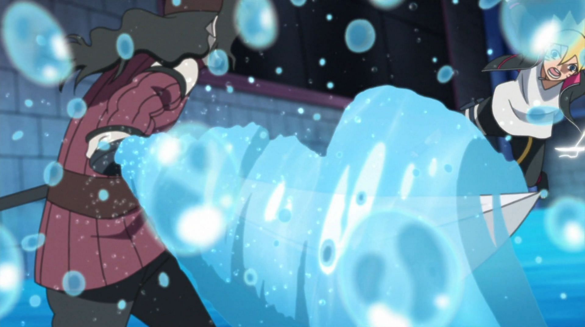 The Water Release: Water Forge Technique being used in the &#039;Boruto&#039; anime (Image via Studio Pierrot)