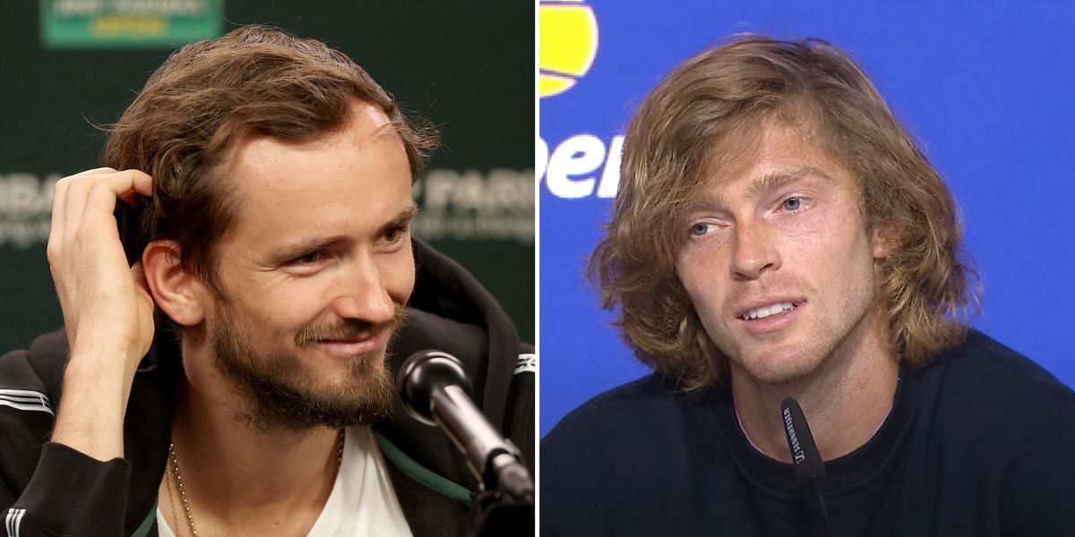 Andrey Rublev and Daniil Medvedev will face off in the quarterfinals of the 2023 US Open