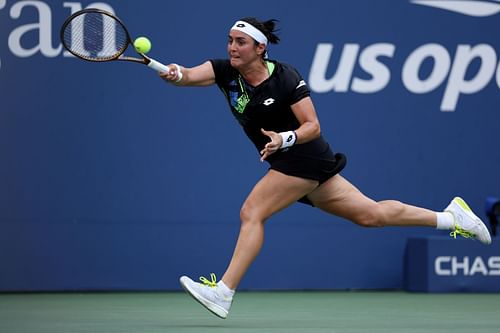 Ons Jabeur in action at the US Open