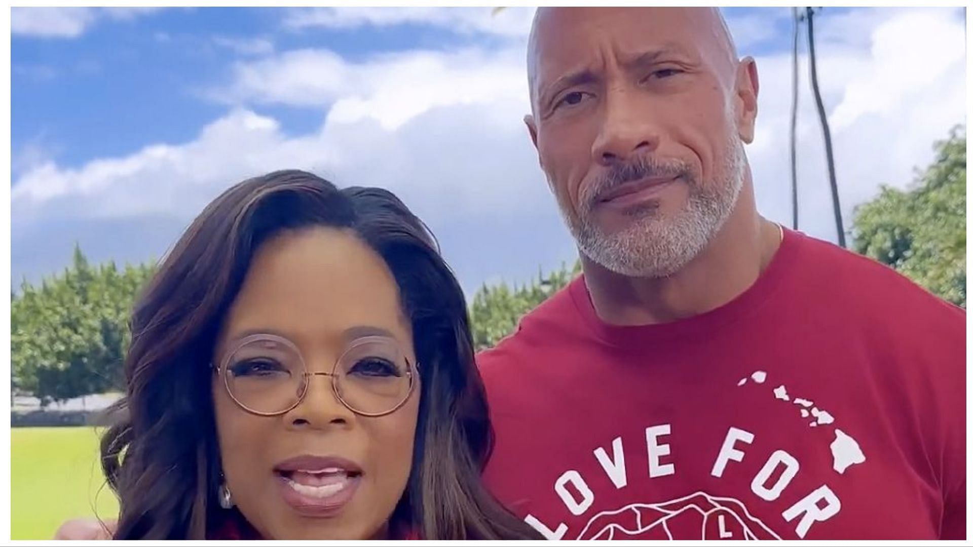 Oprah and The Rock decide to open a fund to donate $10 million (Image via Instagram / Oprah) 