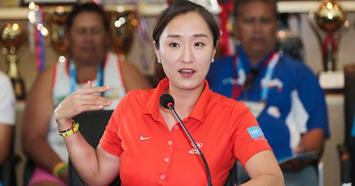 Grace Park at at a meeting during IGF Sport Initiation Programme Activities (image via International Golf Federation)