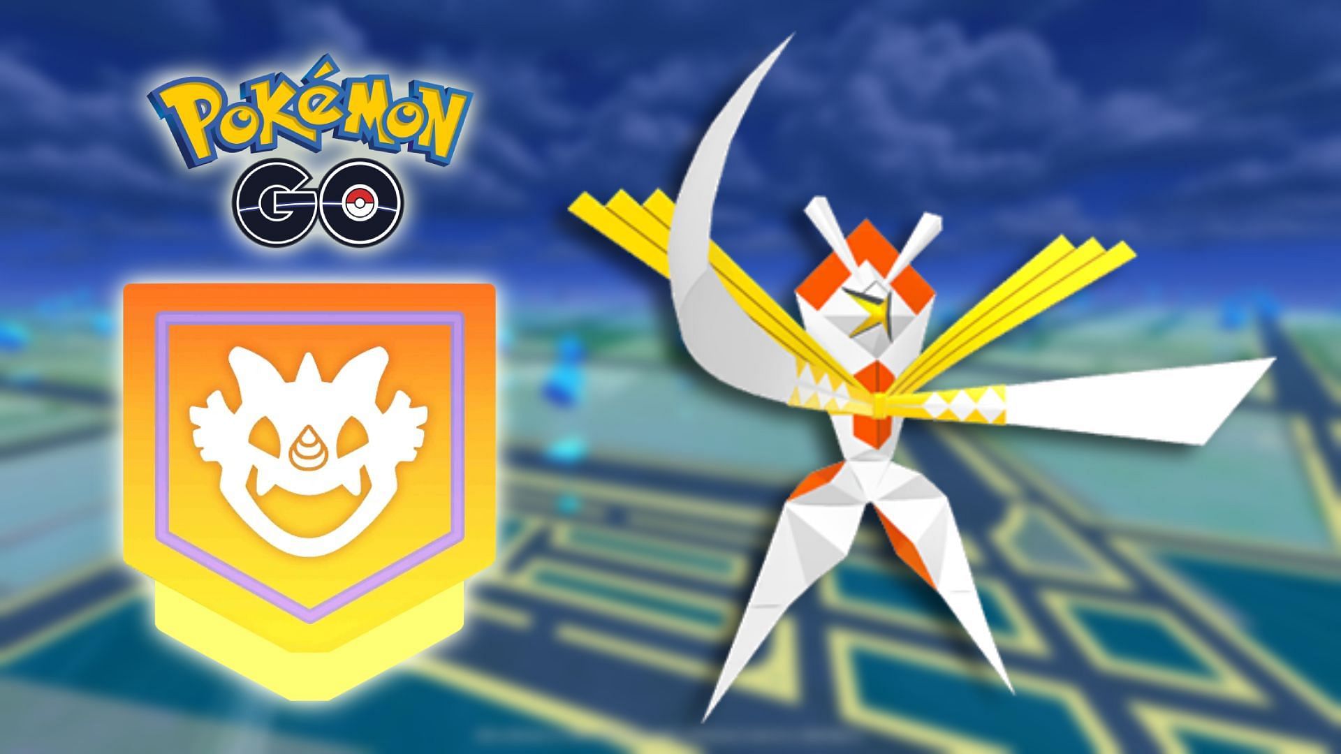 Download Shiny Kartana Pokemon In Game Wallpaper