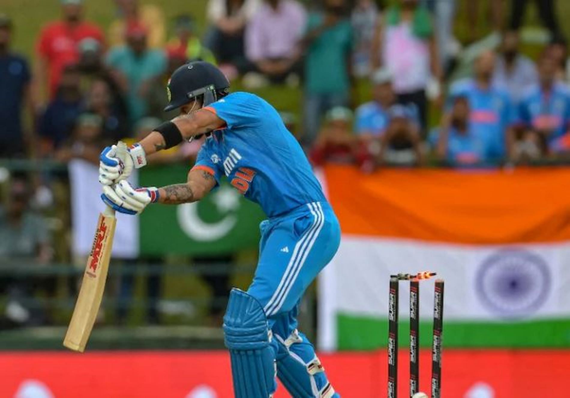 Kohli was dismissed inside the powerplay in the first Pakistan match of the Asia Cup.