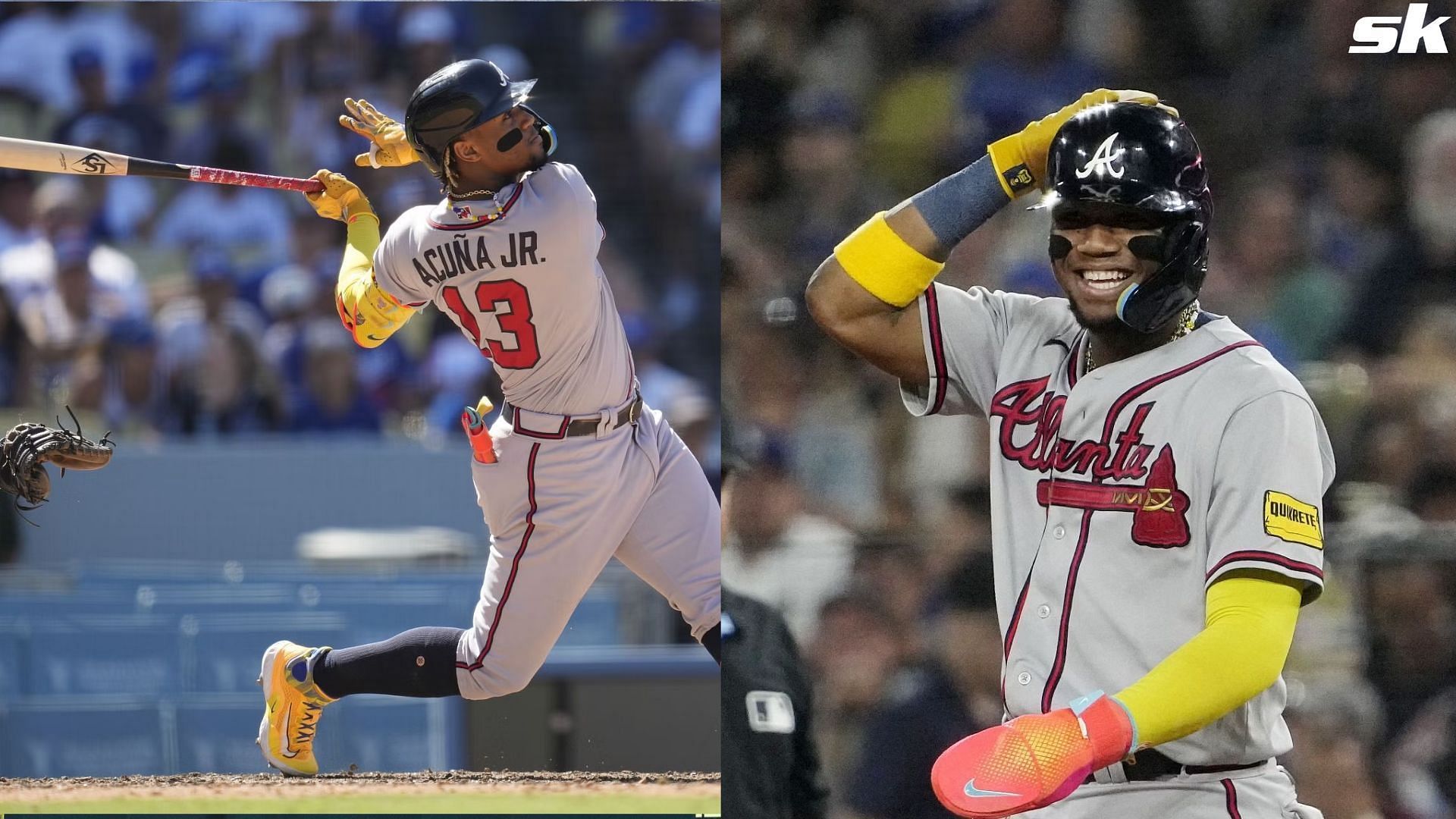 WATCH: Ronald Acuna Jr. gets startled as Braves superstar fears another ...