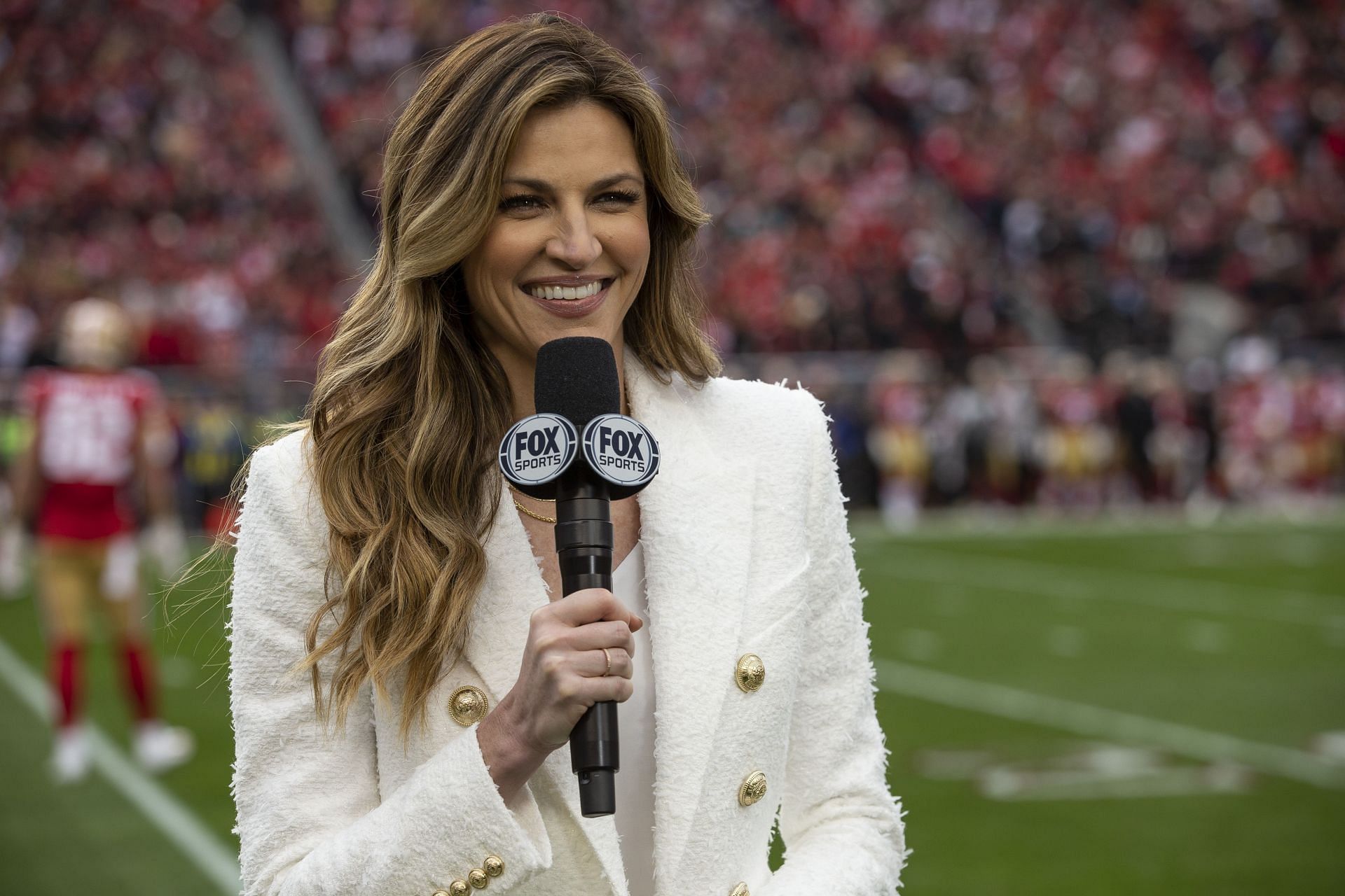 Aaron Rodgers and Erin Andrews NFC Playoffs on FOX 