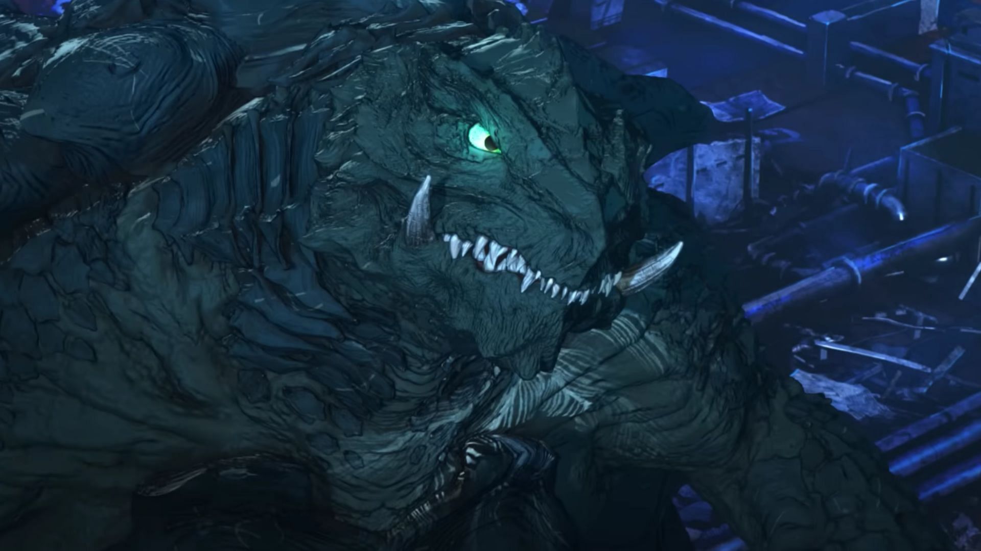 Gamera as shown in the anime (Image via Netflix)