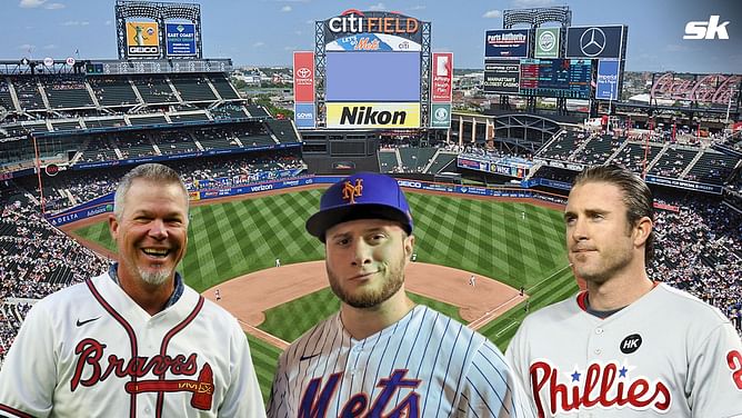 Maxwell Jacob Friedman roasts Chase Utley, Chipper Jones at New York Mets game ahead of AEW Grand Slam event