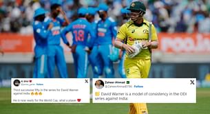 “Ready for the World Cup” – Fans react as David Warner scores 56 off 34 in IND vs AUS 3rd ODI