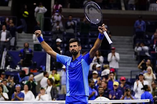 Novak Djokovic after his 3R win at the 2023 US Open