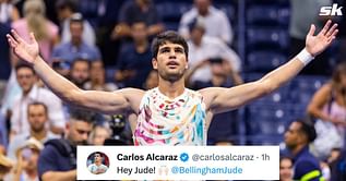 "Real recognizes real" "Too cold" - Real Madrid fans react as Carlos Alcaraz copies Jude Bellingham's 'iconic' celebration