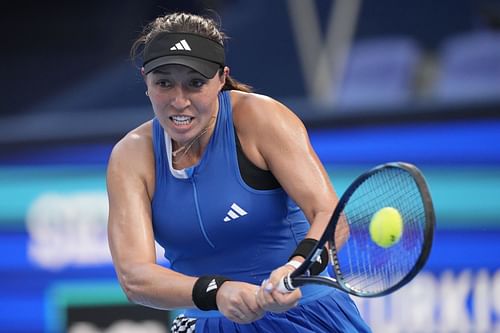 Jessica Pegula in action at the Toray Pan Pacific Open