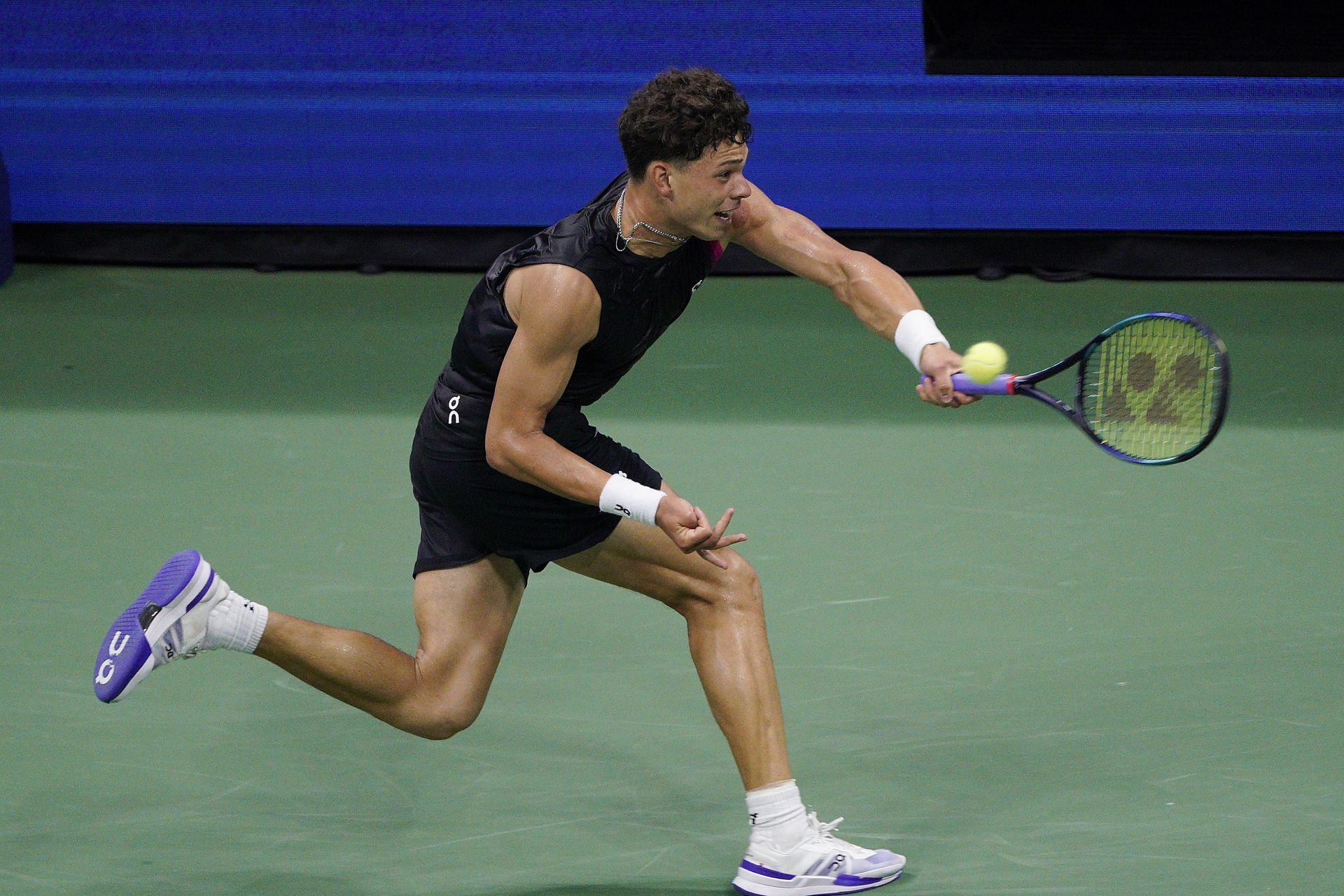 Ben Shelton in action at the US Open