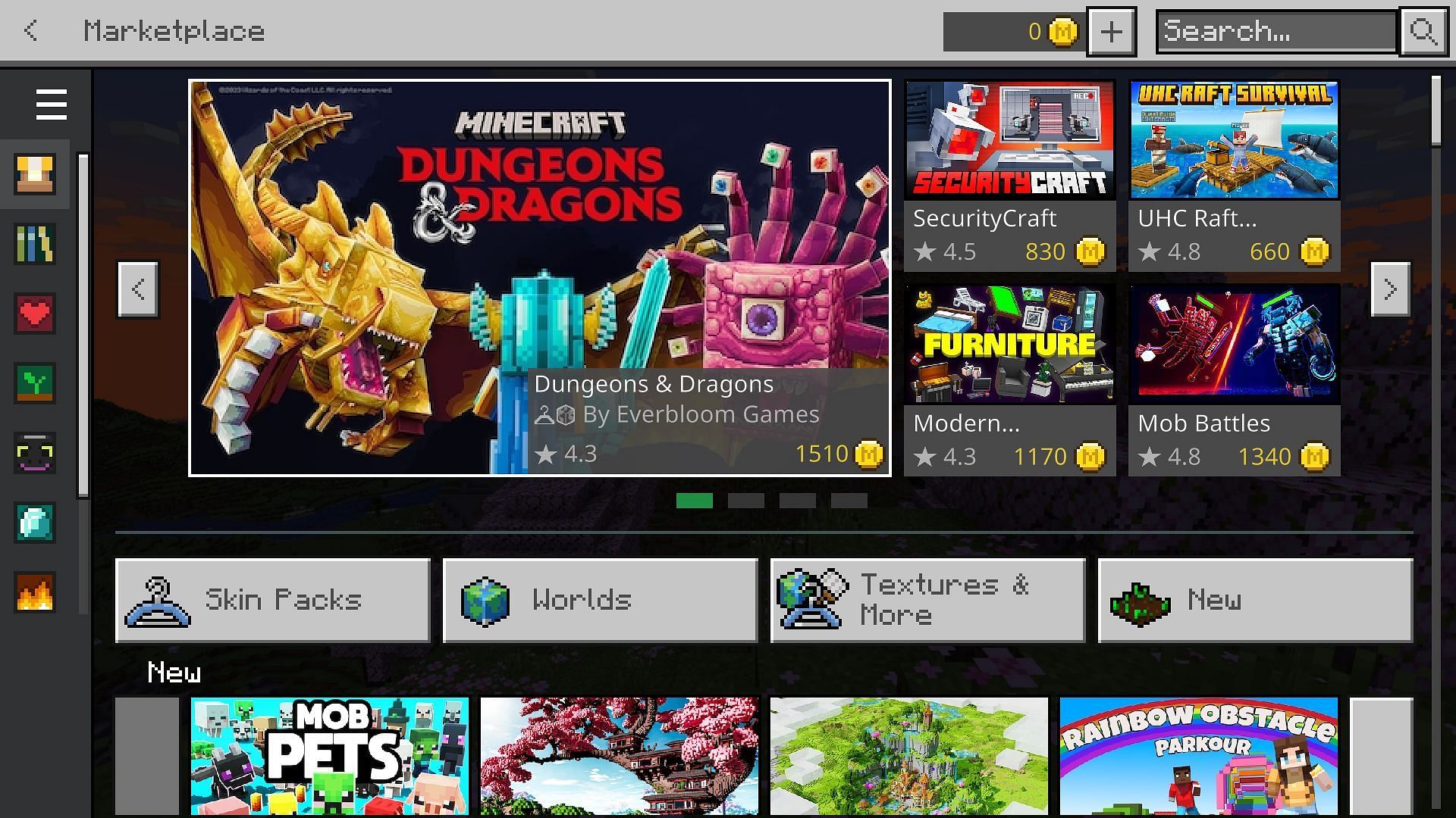 Minecraft Dungeons &amp; Dragons DLC will be available on the marketplace (Image via Mojang)