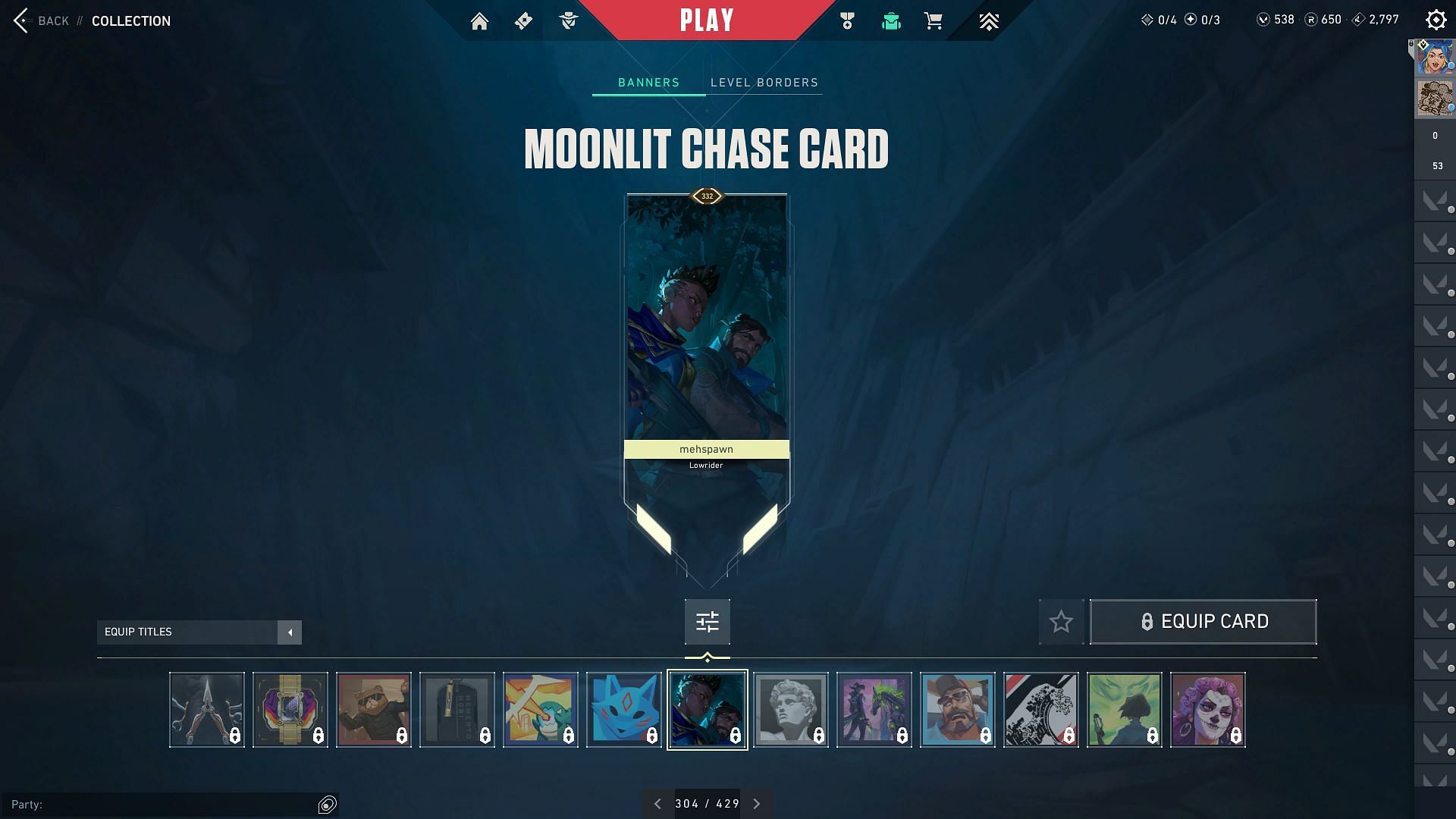 Moonlit Chase Player Card (Image via Riot Games)