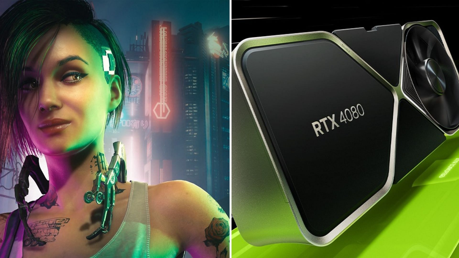 The Nvidia RTX 4080 can play Cyberpunk 2077 Phantom Liberty pretty well (Image via CD Projekt Red and Nvidia)