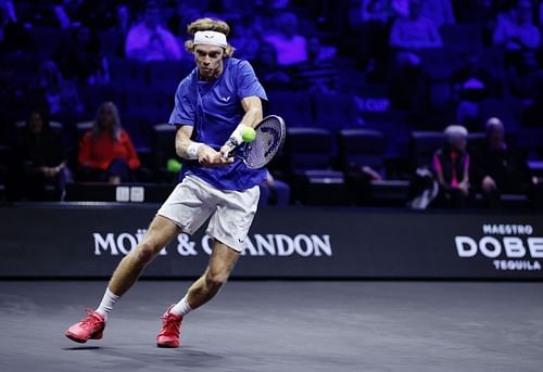 Andrey Rublev at the 2023 Laver Cup.