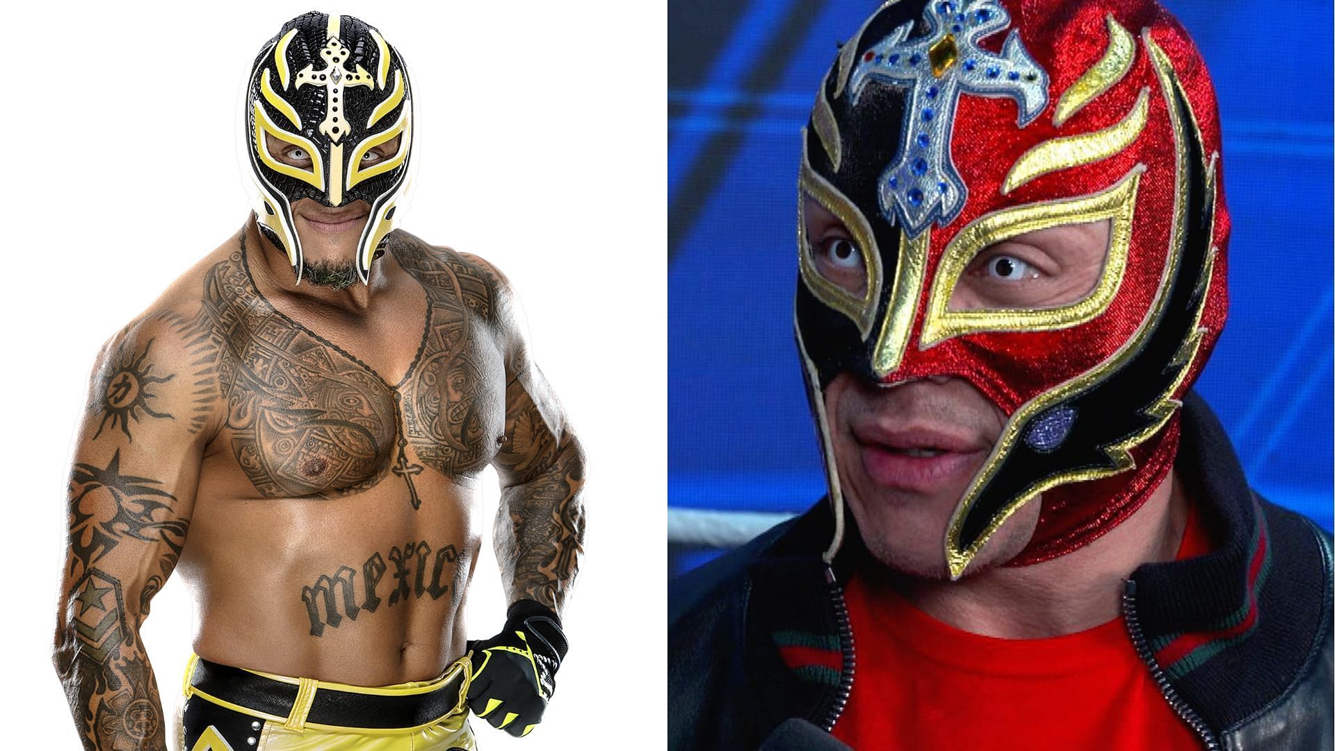 Rey Mysterio was seen backstage in WWE not wearing his iconic mask