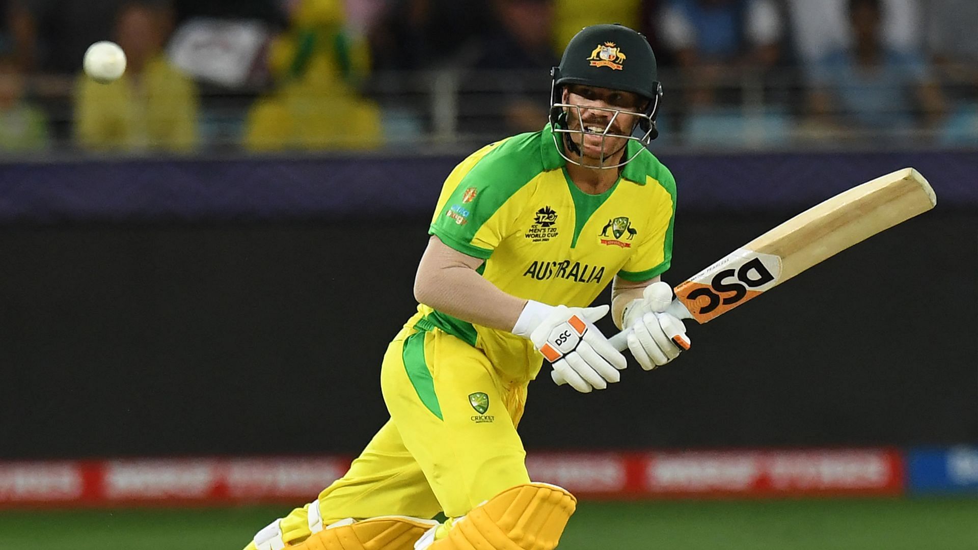 David Warner in action (Image Courtesy: ICC Cricket)