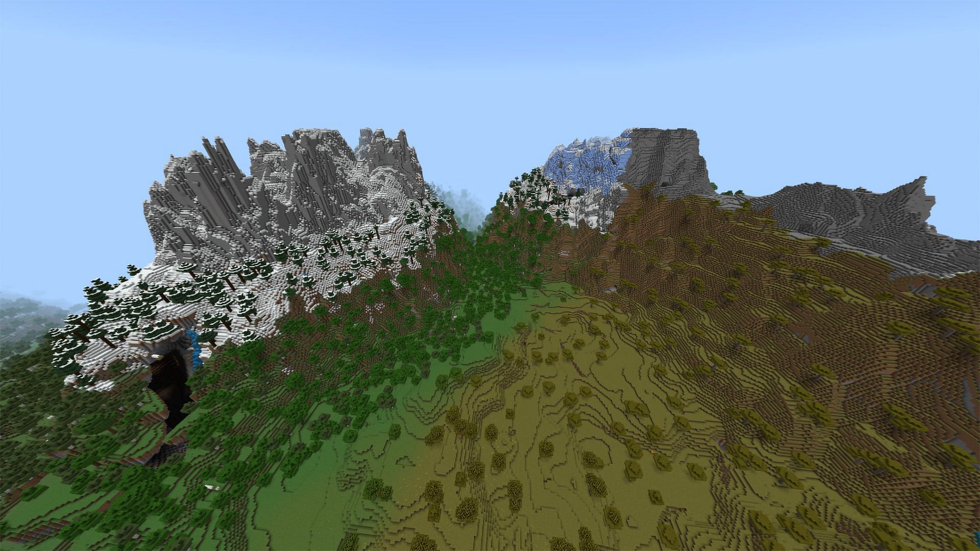 Uncover this beautiful valley as you drown in its aura in Minecraft (Image via Mojang)