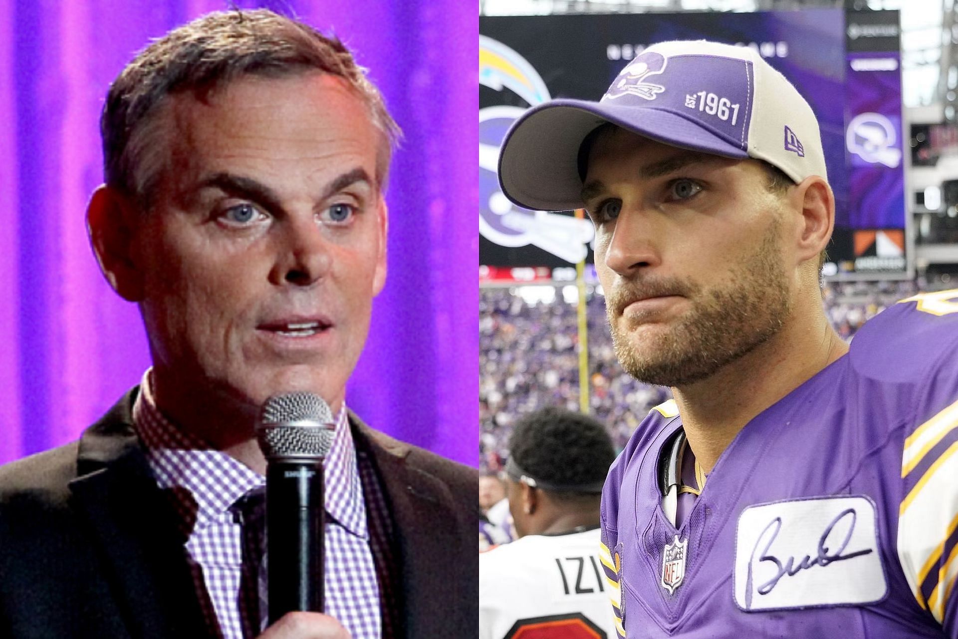 Colin Cowherd sounds alarm on Kirk Cousins, urges Vikings to ditch QB after loss to Eagles (Pic Courtesy: KSL Sports and Getty)