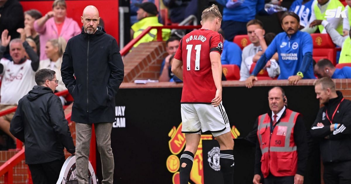 Ten Hag reacts to Manchester United fans booing at decision to sub Rasmus Hojlund off against Brighton