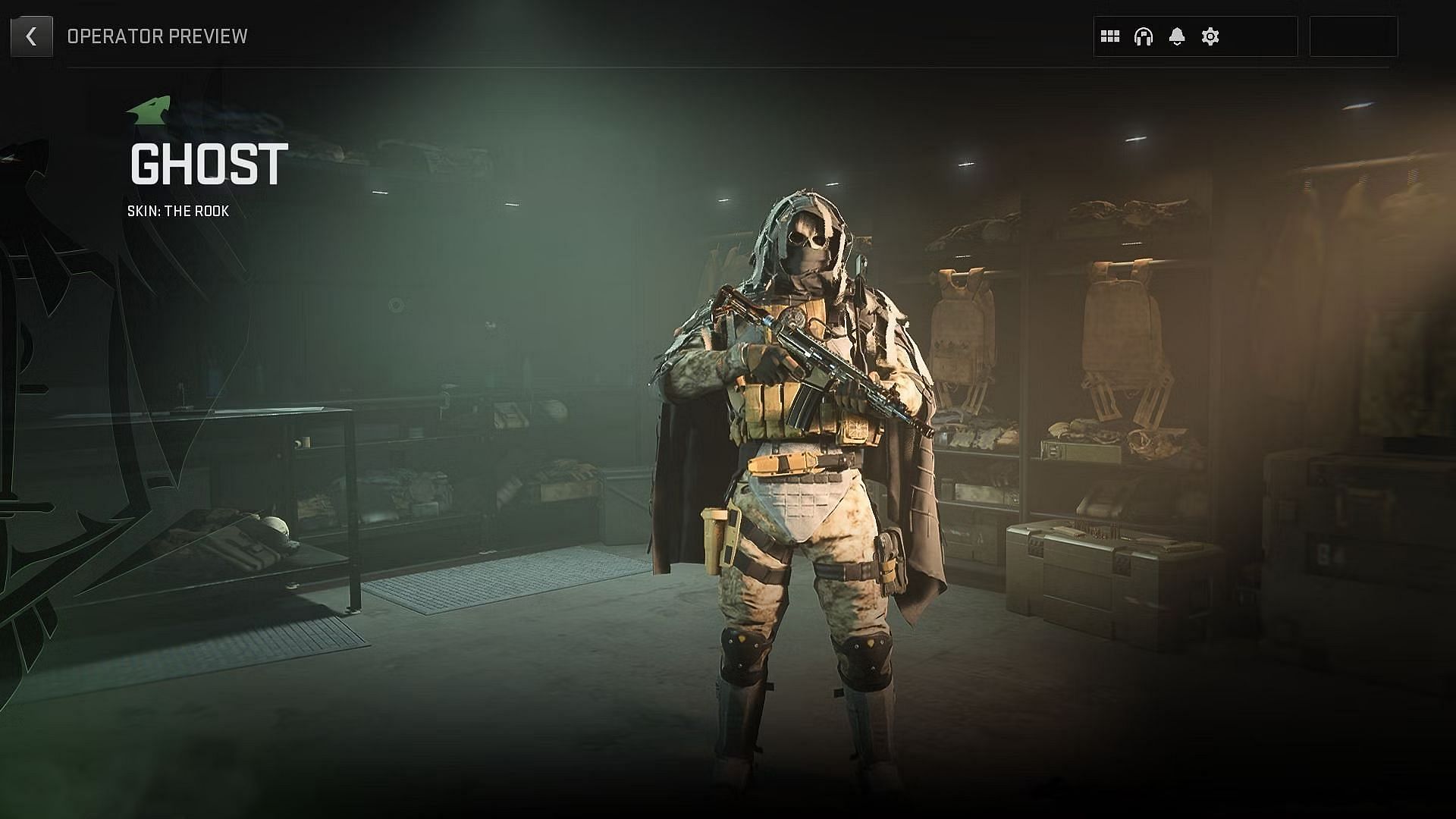 The Rook Ghost skin in Warzone 2 &amp; Modern Warfare 2 (Image via Activision)