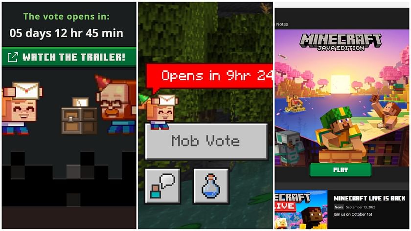 What does each Minecraft Mob Vote 2023 candidate do?