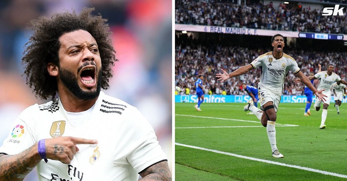 Marcelo reacts as Jude Bellingham grabs incredible late winner for Real Madrid against Getafe
