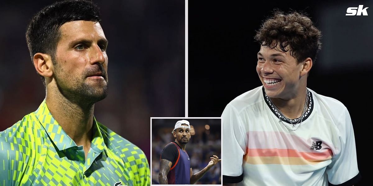 Novak Djokovic Ben Shelton Nick Kyrgios