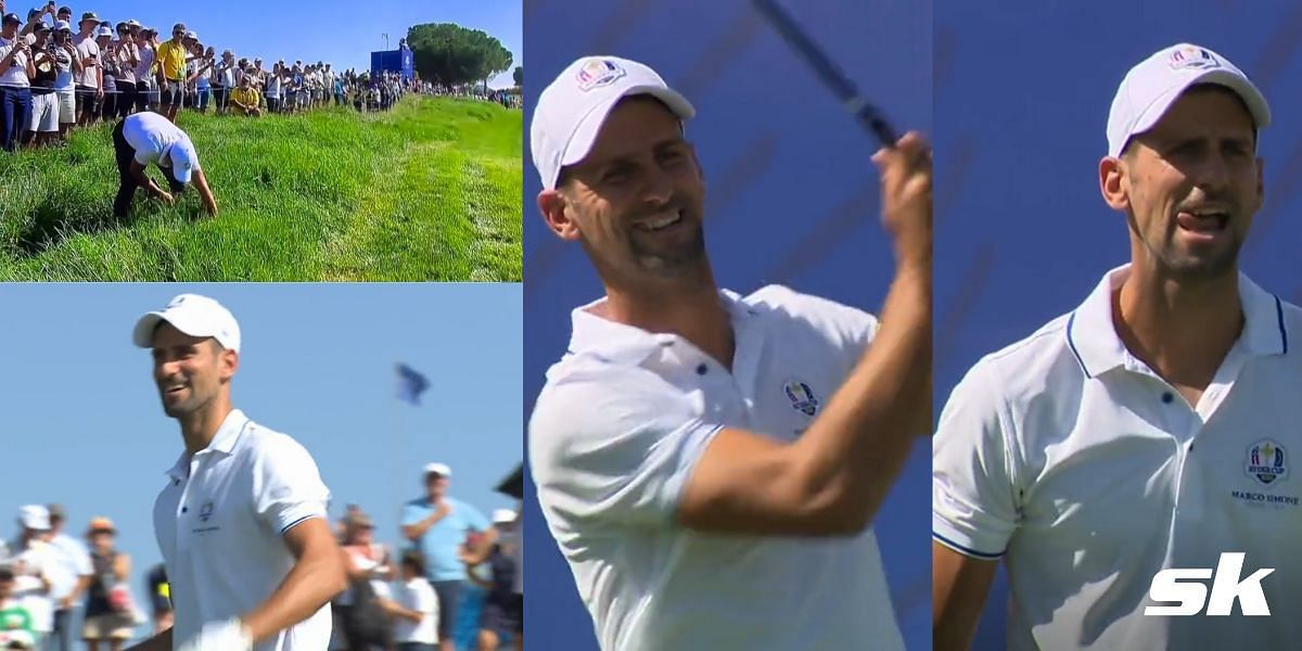 Novak Djokovic had quite a good time during the All-Star celebrity affair ahead of the 2023 Ryder Cup in Rome