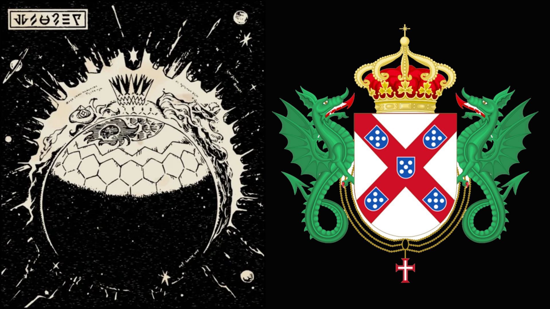 Comparing with Coat of Arms (Image via The Pokemon Company and Wikipedia)