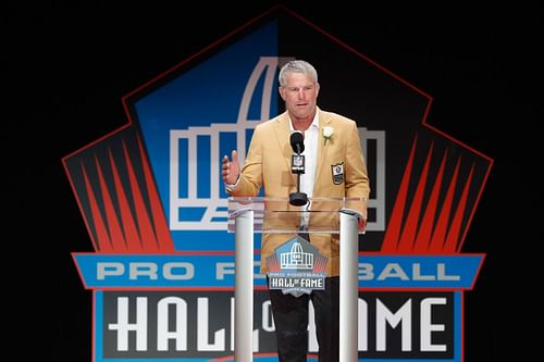 Brett Favre at NFL Hall of Fame Enshrinement