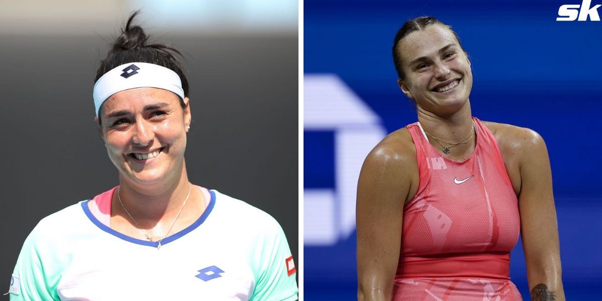 Ons Jabeur (L) and Aryna Sabalenka (R)