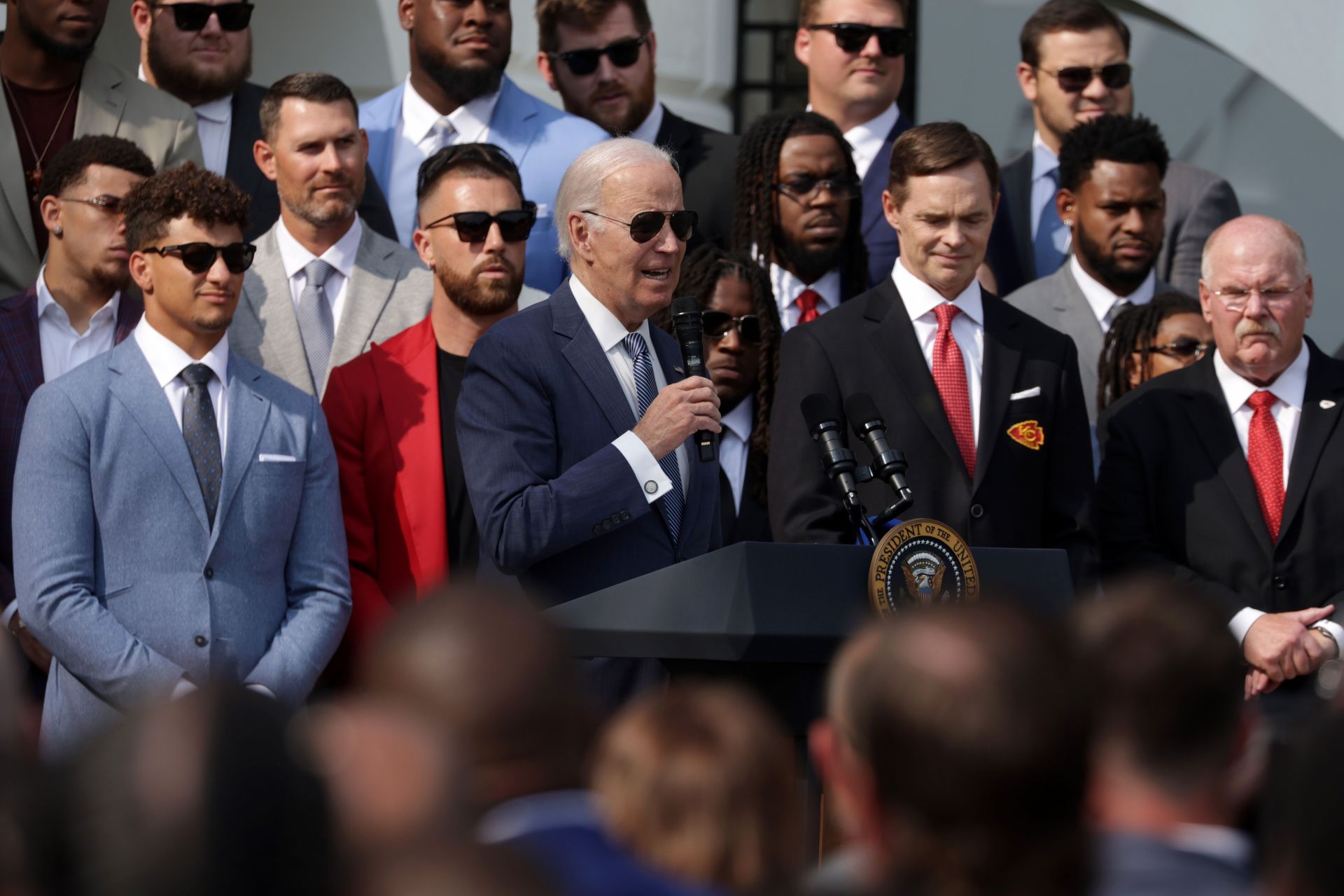 Biden welcomes Super Bowl champion Kansas City Chiefs to the White