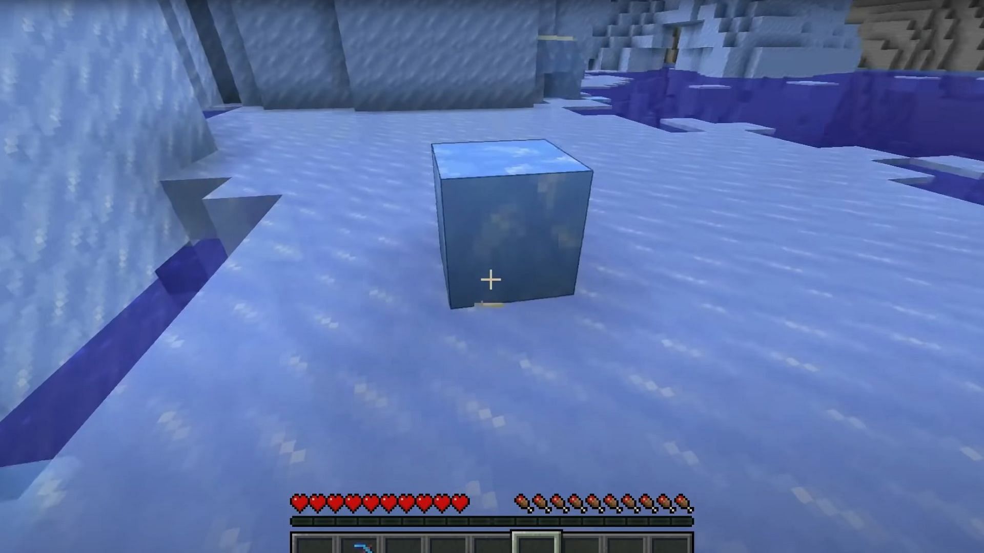 Blue Ice in Minecraft (Image via Mojang Studios)