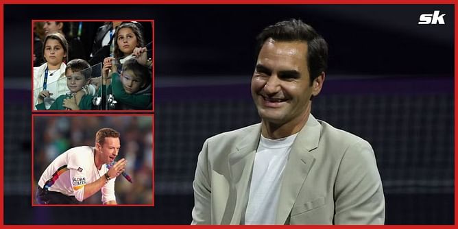 "I finish on top, this is my music career, I dropped the mic" - Roger Federer jokes about sharing stage with Coldplay